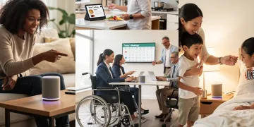 People using voice assistants and smart speakers for web browsing