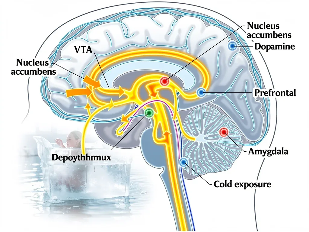 Neurological effects of cold exposure on dopamine