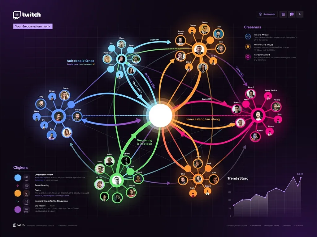 Network graphic showing Twitch streamers and communities influencing slang.