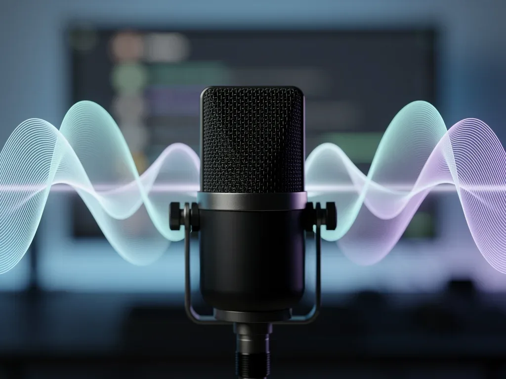 High-quality microphone capturing focused audio for Discord conversations.