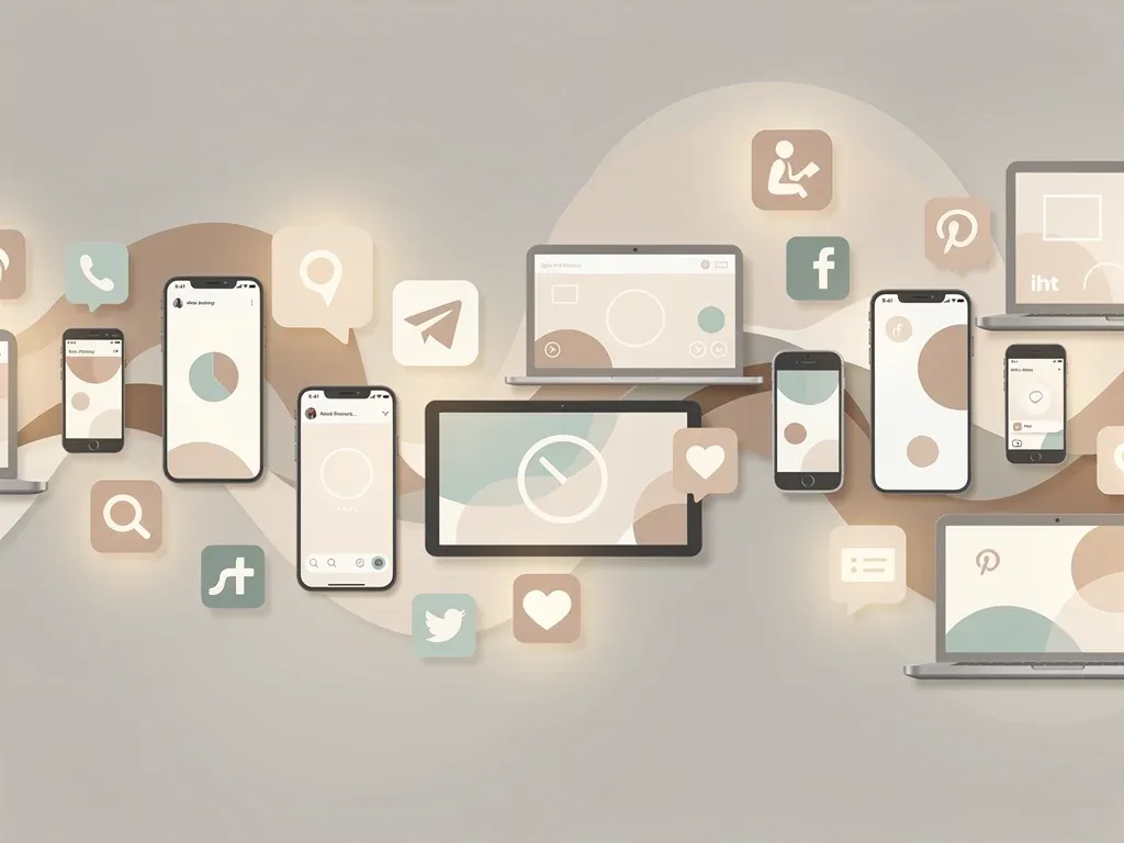 Digital devices displaying cozy web content